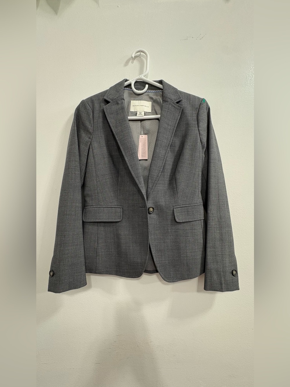 Banana Republic Gray Women's Suit Jacket Blazer